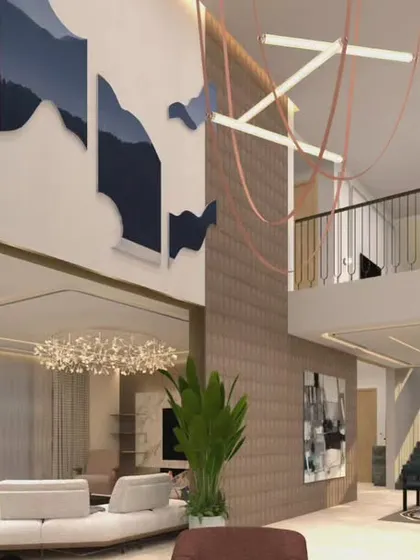 This is the kind of space that gets my creative energy flowing. I believe every project is a blank canvas, an opportunity to create something completely new that is guided by the home's context and the client's vision, not a fixed signature style. This double-height living area shows how we can play with scale, light, and texture to build a truly breathtaking home.