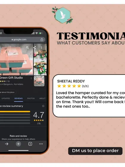 Nothing makes us happier than hearing from our clients. We are committed to creating the perfect gift and delivering it on time, and this 5-star review for a bachelorette hamper is a testament to the joy we love to create.