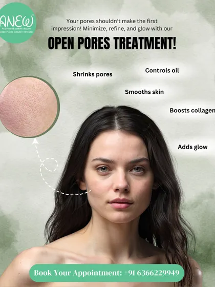 Your pores shouldn't be the first thing people notice. Our open pores treatment is designed to minimize and refine pore size, control excess oil production, and boost collagen for a smooth, polished, and glowing finish.
