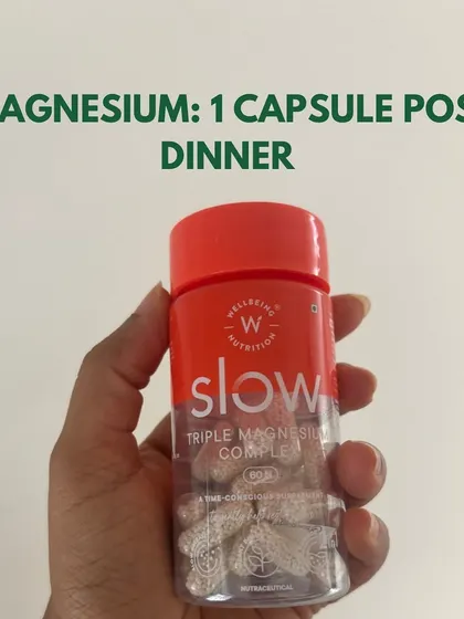 Magnesium is a key mineral for muscle relaxation and sleep quality. I take one capsule after dinner as part of my wind-down routine. It's especially helpful for recovery after intense training sessions.