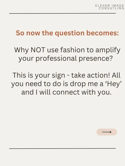 After seeing how effectively fashion can amplify a professional presence, the real question is, why not use it for yourself? Let's connect and start building your brand.