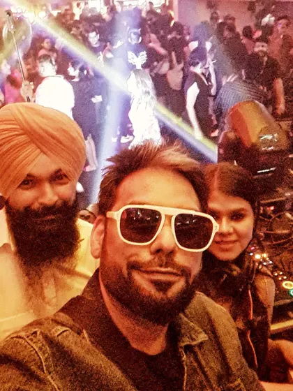 Sharing the stage with fellow talented artists DJ Anoop Absolute and DJ Rhea. I enjoy collaborating with other DJs to create unique event experiences.