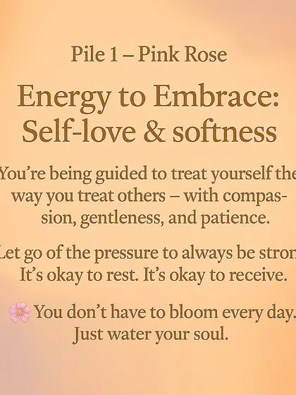 What energy are you being guided to embrace? This reading helps you understand if you need to focus on self-love, growth and grounding, or divine trust and surrender.