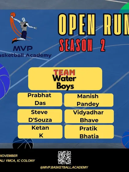 Welcoming the Water Boys to the Open Run tournament.