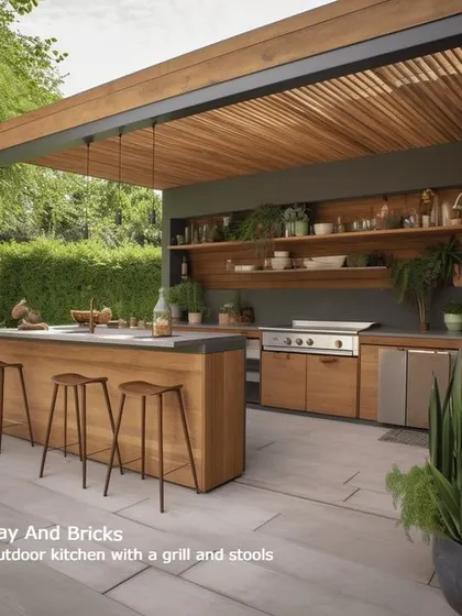 A modern outdoor kitchen is the ultimate feature for entertainers. We design and build these spaces with built-in grills, ample counter space, and bar seating, creating a functional and stylish hub for backyard parties.