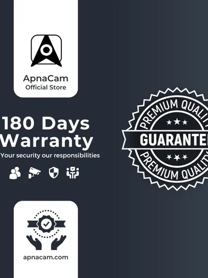 We stand by our quality. All our products come with a 180-day warranty because your security is our responsibility.