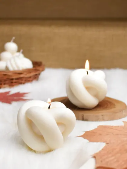 Twist it up. Our knot candles are a fun and sculptural addition to your home decor.