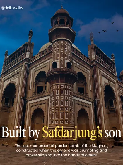 Built by Safdarjung's son, this tomb was constructed when the Mughal empire was already in decline. We discuss the architectural compromises and the stories they tell about that era.