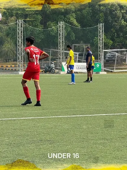 An action shot from our friendly against RFYC, one of the strongest youth setups in Mumbai.
