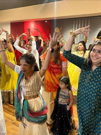 Even our youngest dancers and their parents joined the Garba fun. It was a beautiful celebration of community and culture.