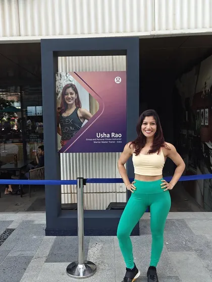 Another photo from the Lululemon event. I believe in the joy of movement and uplifting others, and it was amazing to share that energy with this community.