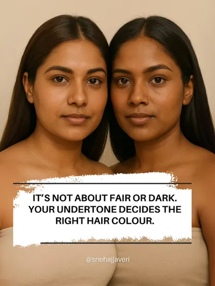 It's not about fair or dark skin; your undertone is what decides the right hair color. A color that clashes with your undertone can make you look washed out, while the right match will illuminate your complexion.