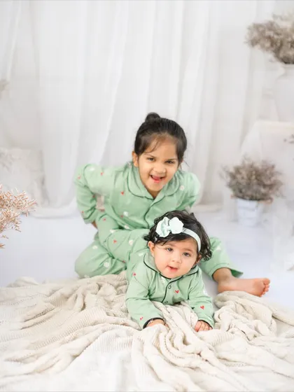 The best of friends. Capturing the giggles and connection between siblings is one of my favorite things. A cozy pajama party theme like this makes for such fun and natural sibling photos.