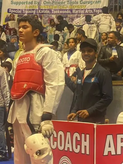 My student waiting for his turn to compete at the national championship. Focus is everything.