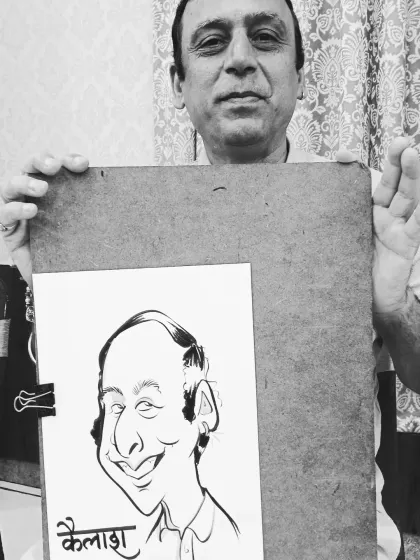 A classic black and white portrait from an engagement party in Itarsi. I focus on capturing the distinct features and personality of each guest in just a few minutes.