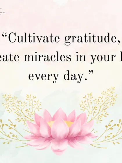 Gratitude is the simplest way to create miracles. When you cultivate gratitude, you shift your energy to abundance and joy. This quote is a reminder to pause and notice the blessings that are already present in your life.
