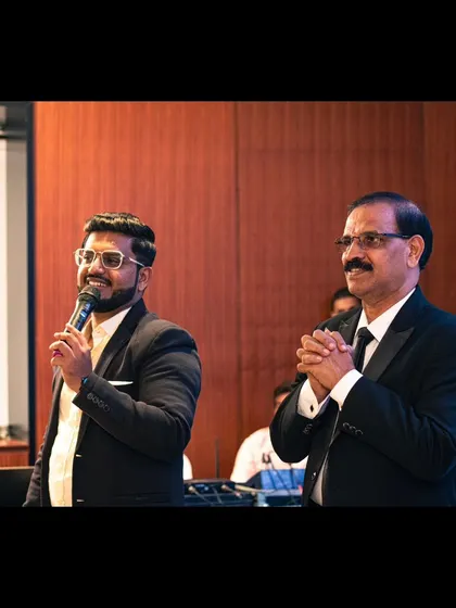 Hosting the retirement event for Mr. C.S. Vishwanath, a former IAF official. It was inspiring to see the love and respect he received from his family and friends.