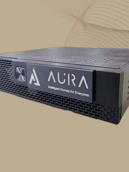 At the heart of our system is the Aura A5 Controller, the powerful brain that unifies all your wired and wireless devices. This central hub processes your commands locally, ensuring your home automation remains fast, reliable, and functional even without an internet connection.