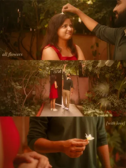 Playful moments and small gestures of love. This collage shows how I document the little interactions that make each couple's relationship special.