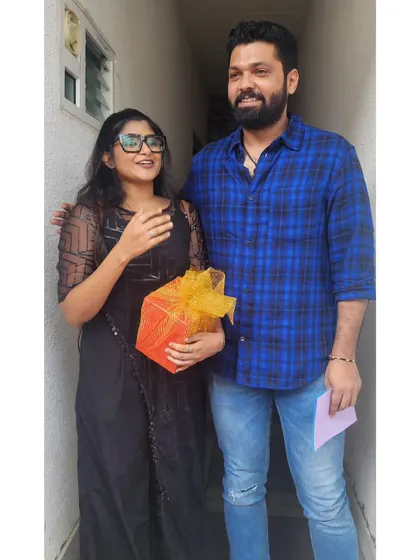 Meeting Rakshit Shetty sir for the first time was memorable, especially since I tripped right in front of him. I hope I get a chance to sing in one of his movies someday.