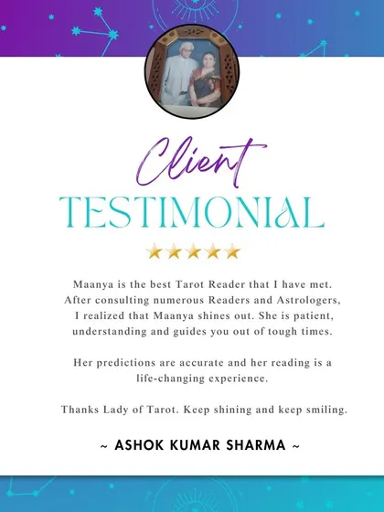 After more than 20 years of reading tarot, I have learned that patience and understanding are key. It is a joy to know that my sessions stand out and provide a life-changing experience. I am here to guide you through tough times with accurate and compassionate insights.