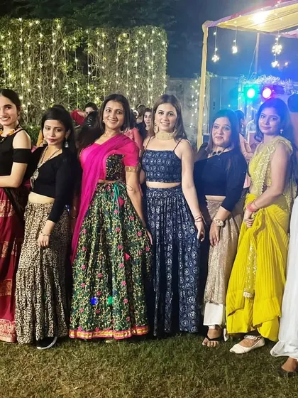 Our performance team posing together after a show. We are more than a dance academy, we are a family.