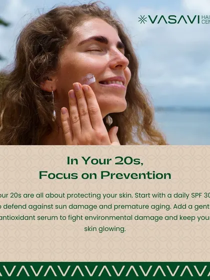 In your 20s, the focus of your skincare routine should be on prevention. This means protecting your skin with a daily SPF 30+ to defend against sun damage and adding an antioxidant serum to fight environmental stressors and keep your skin glowing.