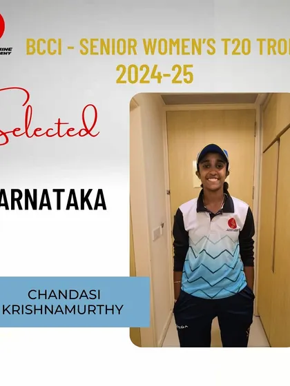 We are incredibly proud of Chandasi Krishnamurthy for her selection to represent Karnataka in the Senior Women’s T20 tournament. A fantastic achievement for a dedicated cricketer.