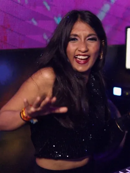 A candid shot of pure joy. This is the face I make when the beat drops perfectly and the crowd goes wild.