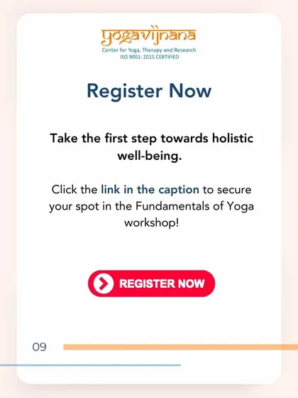 A clear call to action to register for our workshop and take the first step towards holistic well-being.