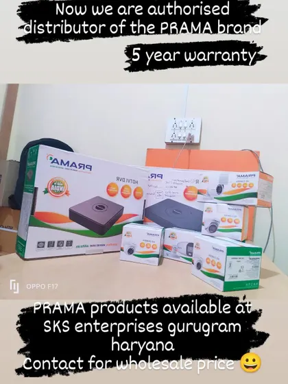 As an authorized distributor, I offer the full range of PRAMA security products, including DVRs and cameras. These products come with a 5-year warranty, and I provide them at wholesale prices.
