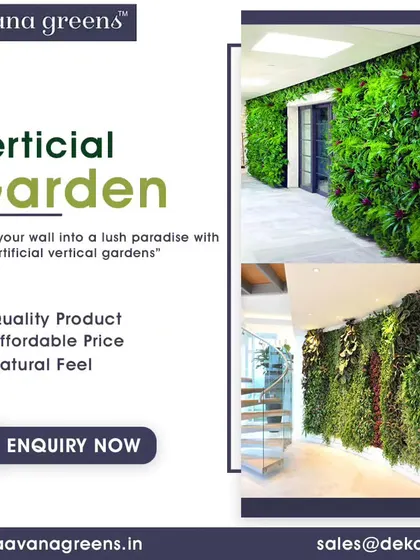 This collage shows two beautiful interior applications of my vertical gardens. One along a hallway with a spiral staircase and another in a bright, modern corridor, proving their versatility in any home design.
