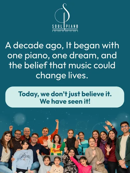 From a single piano to a beautiful community of learners, the last decade has been a journey of seeing music change lives. This picture represents the heart of Soul Piano Studio: a diverse family of students and parents growing together.
