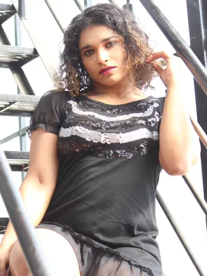 Slaying the day, every day. Just a casual moment on the stairs, feeling powerful.