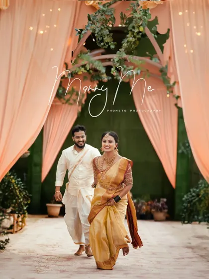 The grand entrance. This is a moment filled with so much anticipation and happiness. I capture the energy of your walk down the aisle, creating a dynamic and joyful memory of the moment you stepped forward into your future together.