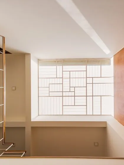 A collection of images that further explore our fascination with light. These photos capture how skylights, courtyards, and jaali walls fill our buildings with dynamic patterns of light and shadow.