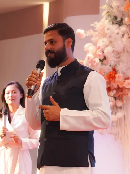 Speaking with the help of a translator ensures that the deep philosophical concepts of yoga are conveyed accurately. It is vital that the essence of the teachings is understood, regardless of language.