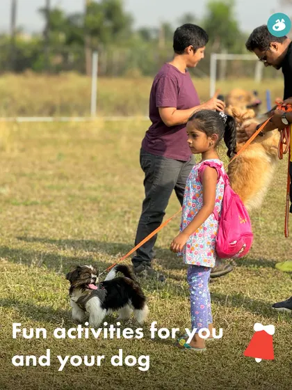 Fun for the whole family. Our Christmas event included activities that children and their dogs could enjoy together.