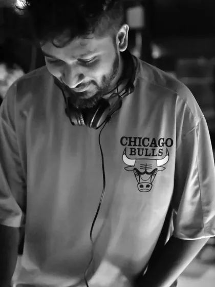 Another monochrome shot capturing a moment of concentration during my set at Skyye.
