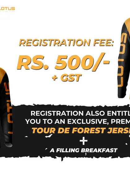 A duplicate of the registration fee announcement, ensuring the information is clearly communicated.
