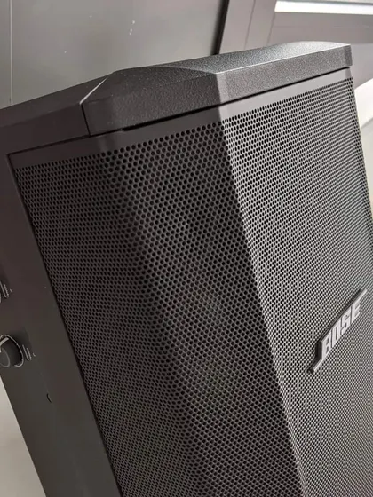 A side view of the Bose S1 Pro, showing the onboard 3-channel mixer with ToneMatch, reverb, and EQ controls. This gives you professional-level control over your sound, wherever you are.