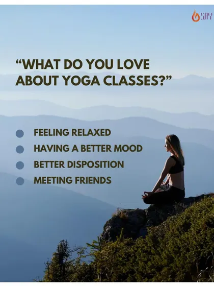 What do you love about yoga classes? Whether it's feeling relaxed, being in a better mood, or meeting friends, yoga enhances our lives in so many ways.