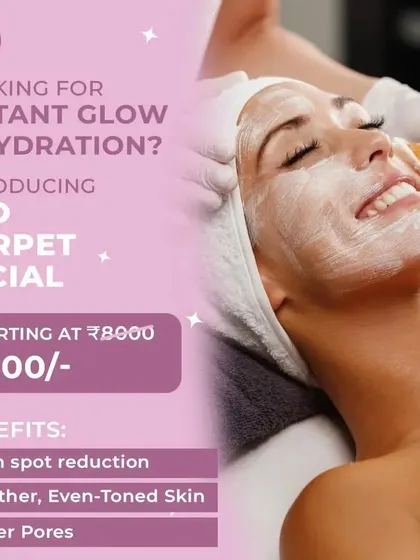 Our Red Carpet Facial is the perfect treatment for instant glow and hydration. It helps with brown spot reduction, tightens pores, and leaves you with smoother, even-toned skin, ready for any special event.