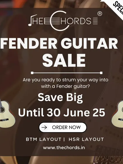 Announcing our Fender Guitar Sale. We regularly run special offers on top brands, giving you a chance to save big on your dream instrument.