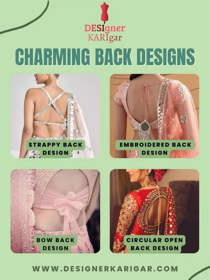 More charming back designs to inspire your next outfit. I can create strappy backs, embroidered sheer backs, large bow designs, or circular open-back styles.