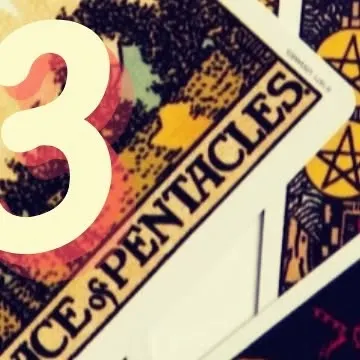 A close-up of the Ace of Pentacles card, representing new opportunities, manifestation, and prosperity.
