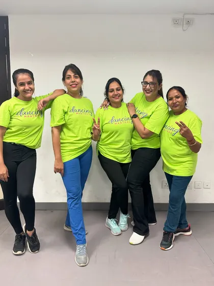 The 'Sassy Shufflers' team looking cool and confident. This ladies' batch is ready to bring their A-game.