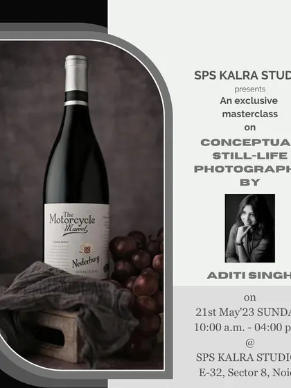 A masterclass on conceptual still-life photography by Aditi Singh. These sessions explore how to create everything from scratch, practicing the technicalities of light and composition.
