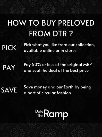 Here’s how simple it is to own a piece of luxury. Our 'Pick, Pay, Save' model ensures you get authentic designer wear for 50% or less of the original price, making fashion circular and affordable.