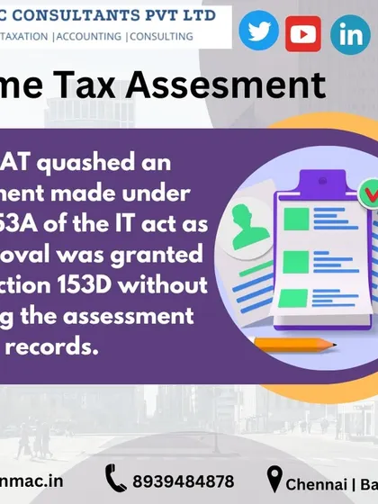 This is a technical update regarding an ITAT ruling that quashed an assessment because approval was granted without proper verification of records. This highlights the importance of procedural correctness in tax assessments.